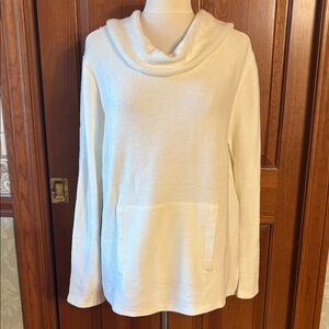 Jones New York Cream Cowl Neck Sweater. Women’s size XL